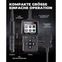 Čtečka kódů Topdon OBD2 AL400 Skener OBD2, diagnostický nástroj do auta s 10 funkcemi OBD – kontrola světla motoru/test emisí sm